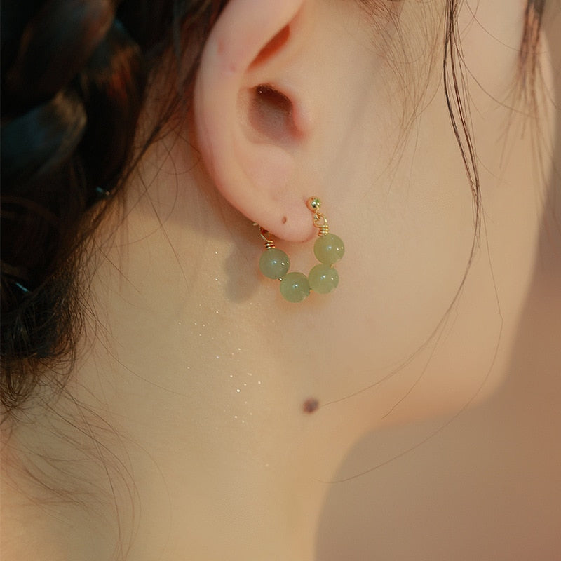 Elf Green Earrings