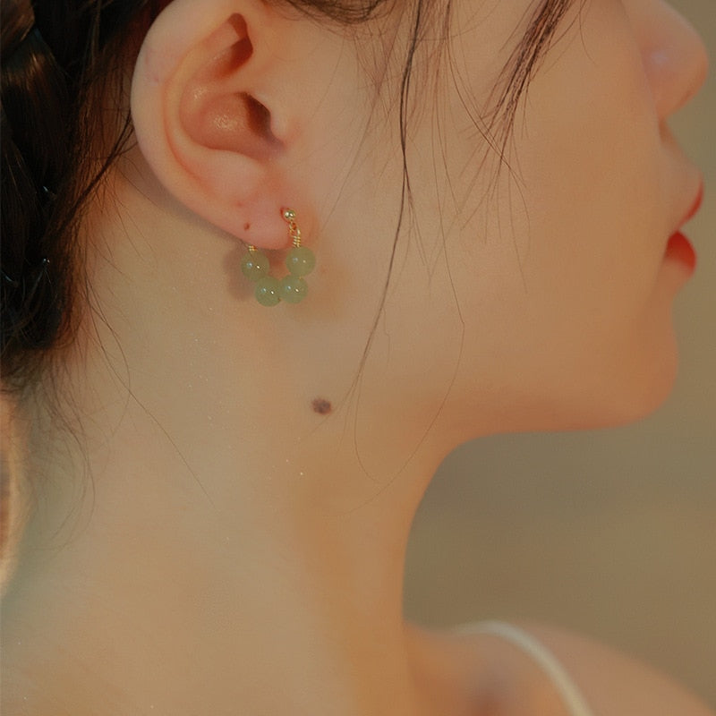 Elf Green Earrings