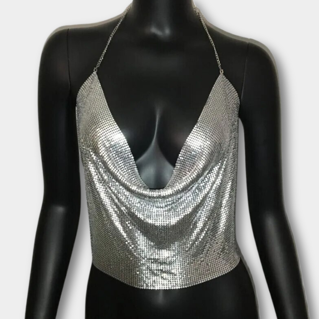 Fae Rhinestone Crop Top