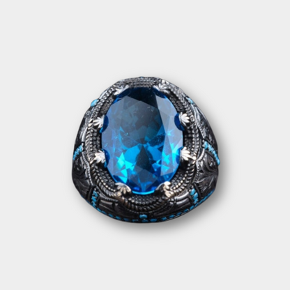 Wizard Blue Signet Ring