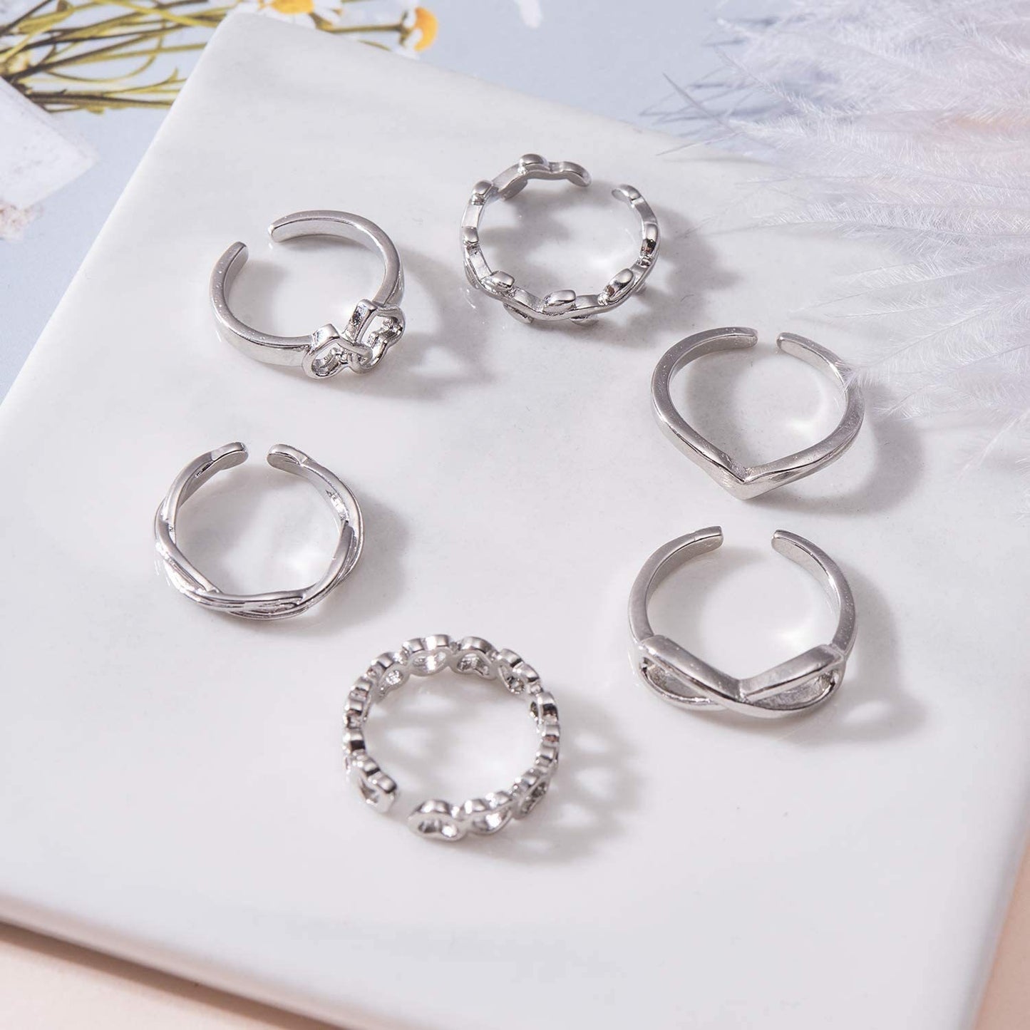 This magical toe ring set will have your feet ready for summer. Try these rings on the ends of your fingers too.