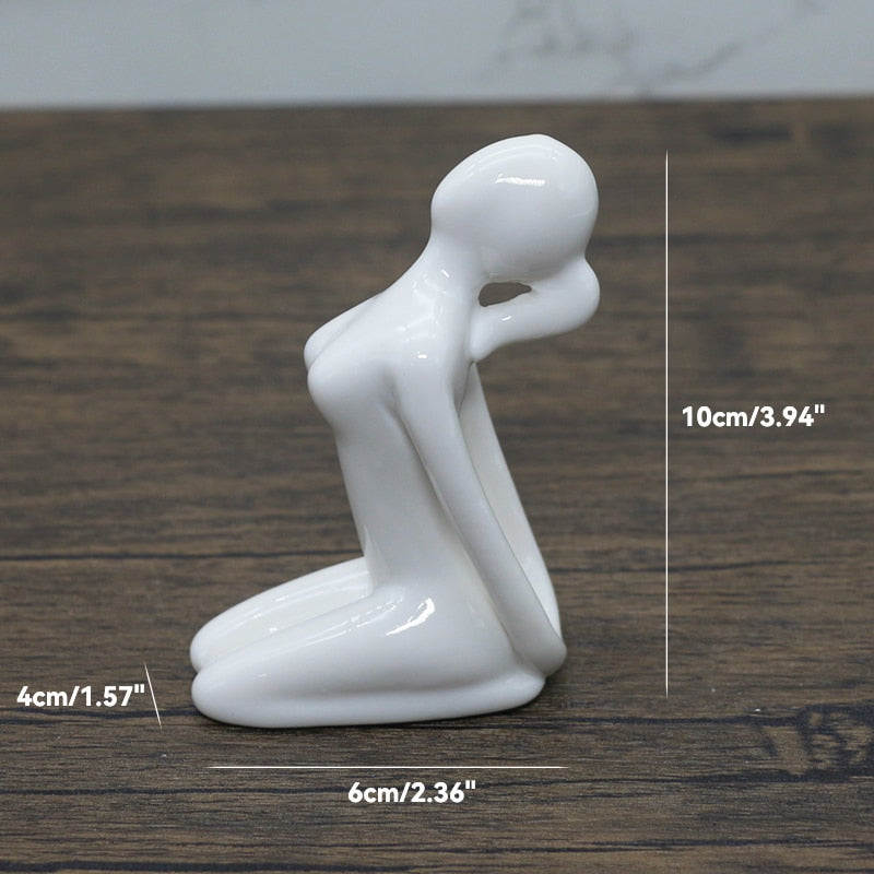 Pixie Ceramics Yoga Figurines