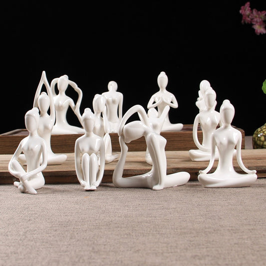 Pixie Ceramics Yoga Figurines