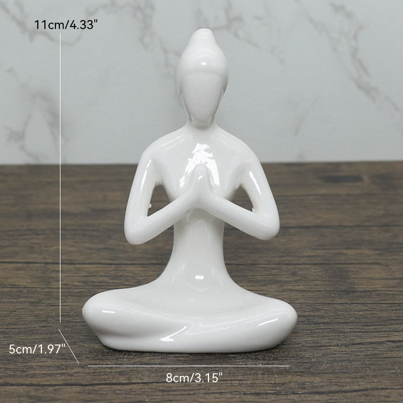 Pixie Ceramics Yoga Figurines