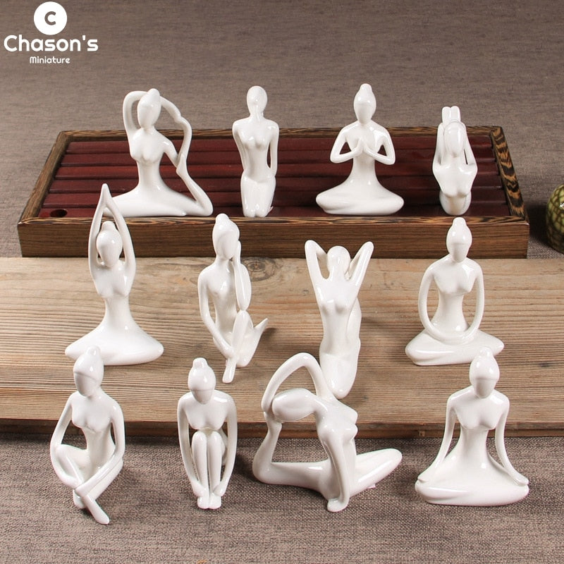 Pixie Ceramics Yoga Figurines